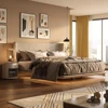italian saddle leather suspension bed shaped cotton [black]]