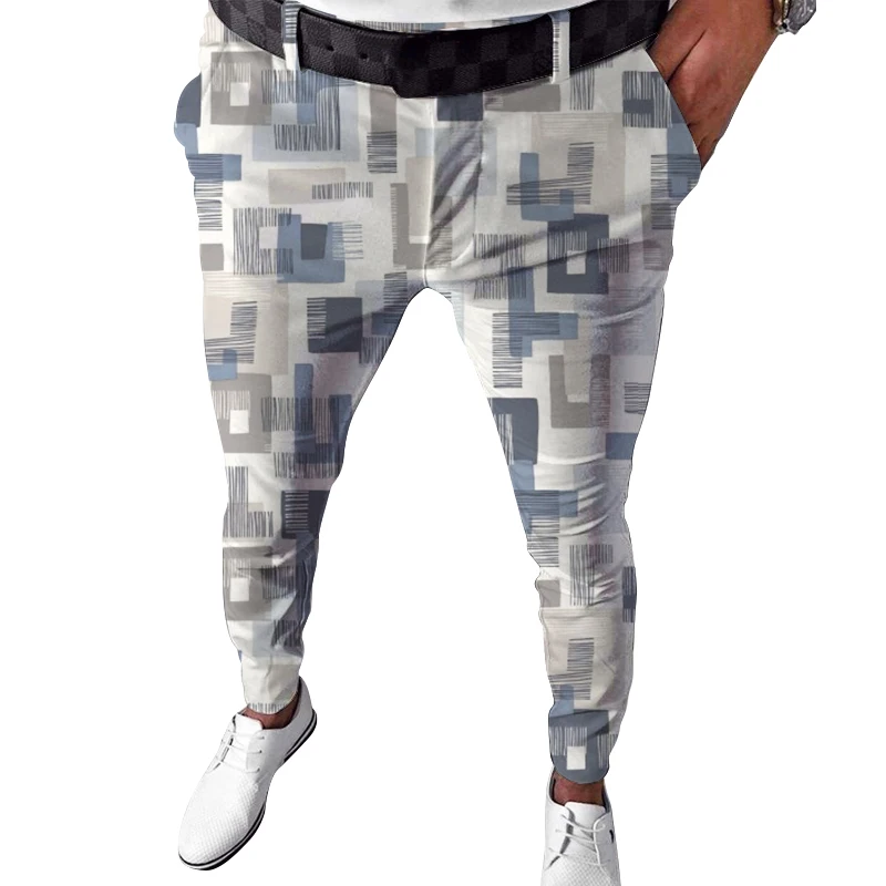 Men Plain Golf Pants Slimfit Stretch Golf Pants Wholesale Oem Golf