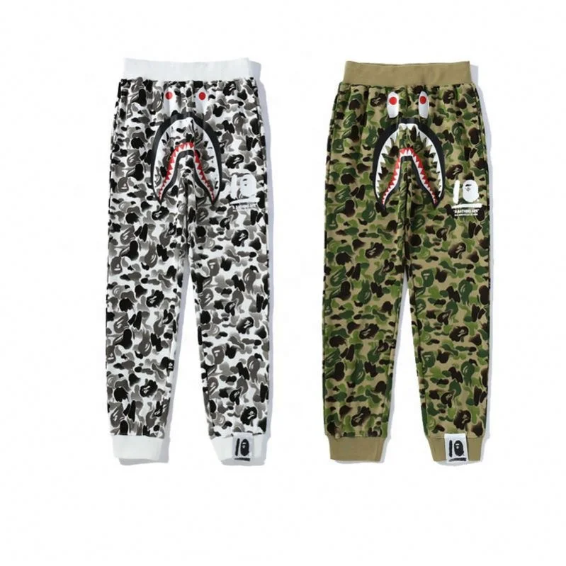 Top Quality Bapes Pant Ape Head Printing Camouflage Elastic Waist And ...