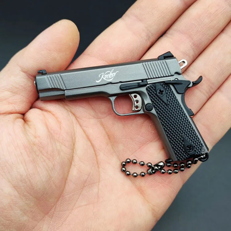 1:3 Colt 1911 Mini PUBG Metal Model Toy Gun Decoration Toys Guns Gun Alloy Pistolas Keychain Pistol