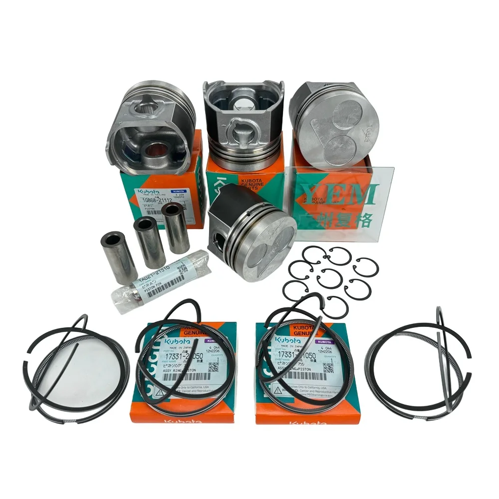 Diesel Engine Repair Parts Piston Kit EA300 EA330 F2302 F2503 Mahlae Piston for Kubota Engine Rebuild Kit
