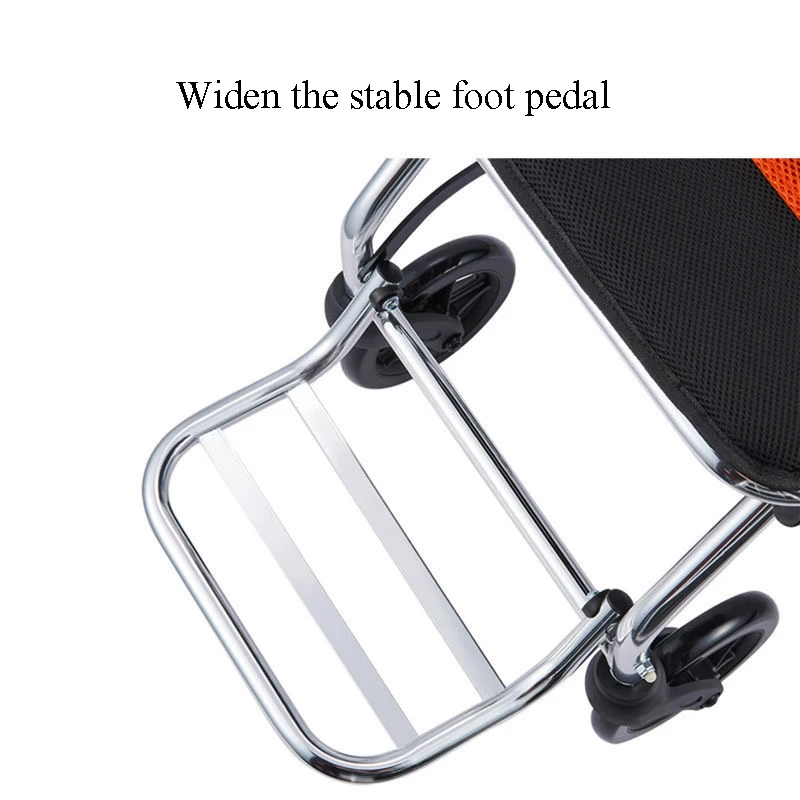 7.5 KG Elderly Wheelchair Can Be Folded on the Plane Light Portable Travel Small Children Disabled People Inflatable Walking