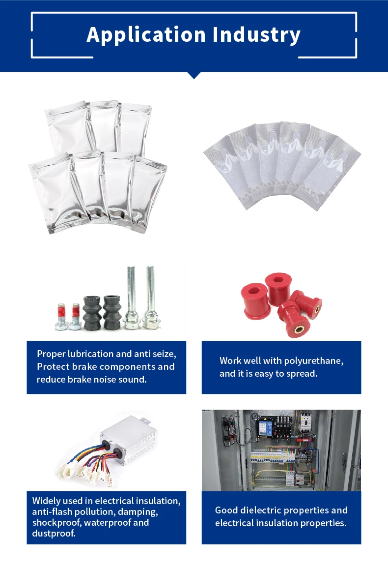 Ht531 Silicone Based With Ptfe Additive Anti Fiction Grease For