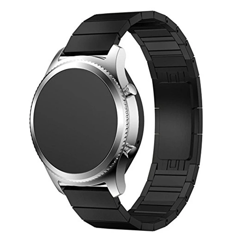 22mm Smart Watch Band Quick Release Stainless Steel Metal Link Bracelet Strap for samsung Gear S3 Smart Watch for galaxy Watch