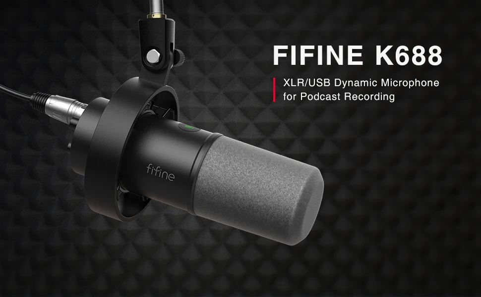 Fifine T688 Dynamic Usb Microphone Podcast Recording Microphone Gaming