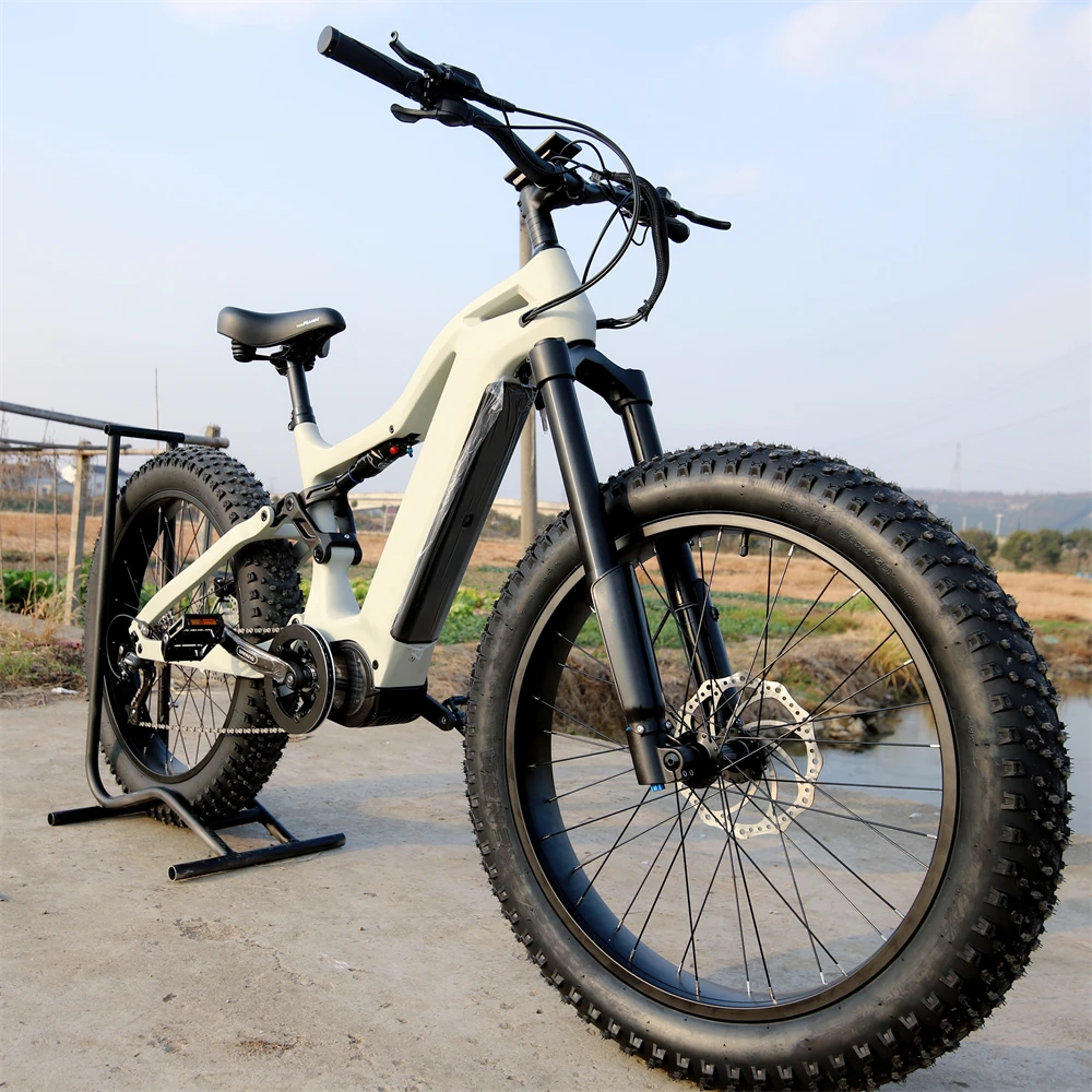 Gonped THUNDER 9 Speed Long Range Electric Road Bike Bafang 1000w Middrive 48v  Electric Bicycle Carbon Fiber E Mountainbike