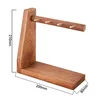 Étagère de rangement simple en bois de noyer