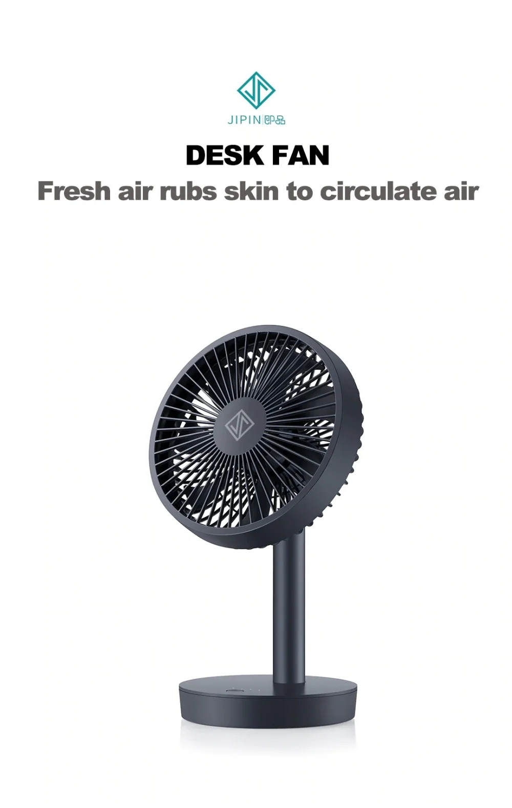 jipin desktop fan white