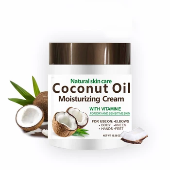 Natural Lightening Vitamin E Coconut Oil Moisturizing Cream For Whole Body Care