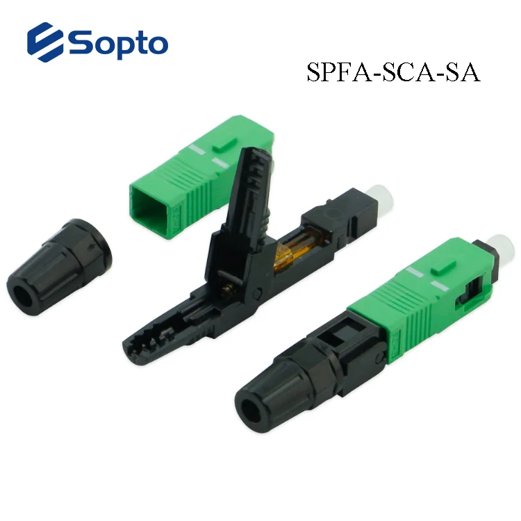 FTTH Fiber Optic Connector SC APC for Drop Cable Waterproof Simplex SC Fast Connector