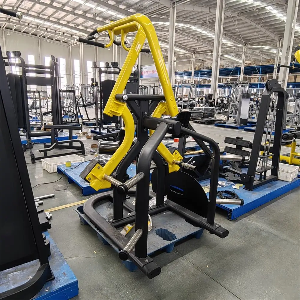Source Factory Weight Lifting Strength Training Plate Loaded Strength Machine Gym Equipment X Lat Pulldown Back Trainer