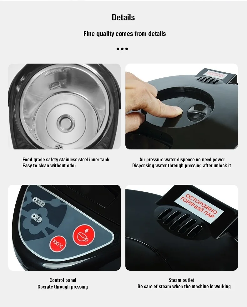 Cheap Model Household Electric Thermo Pot 5.8l Airpots Thermopot With