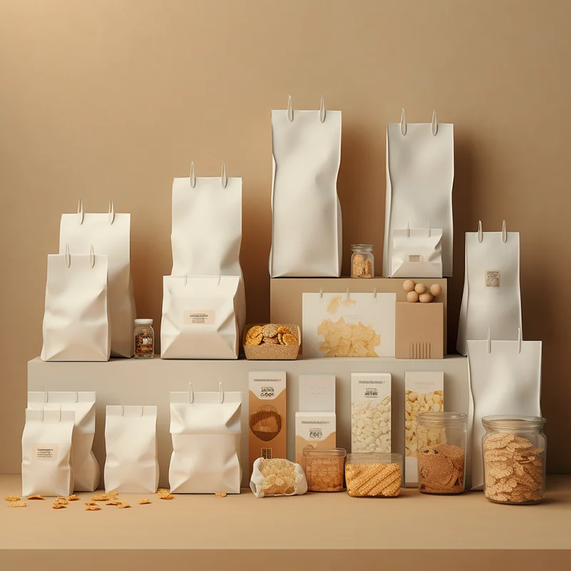 Personalize Custom food grade kraft paper bag, recycled brown paper bag with logo printed kraft paper bag