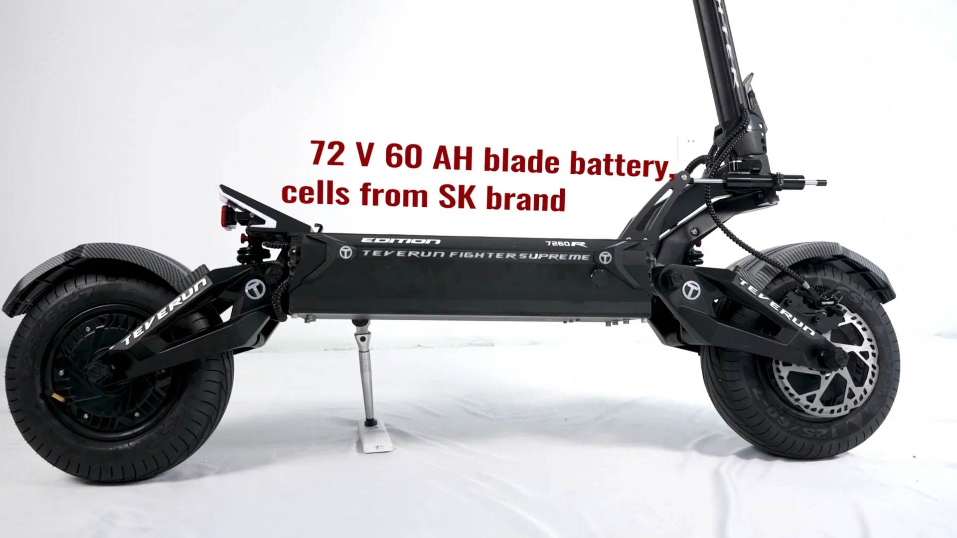 Fighter Supreme 7260r Teverun Escooter 13 Inch Tubless Tire 120km/h