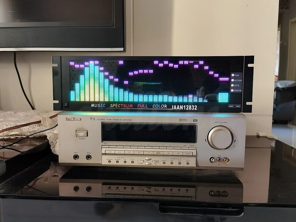 2U 3U Rack RGB Spectrum Remote Control - Full Color LED128X32