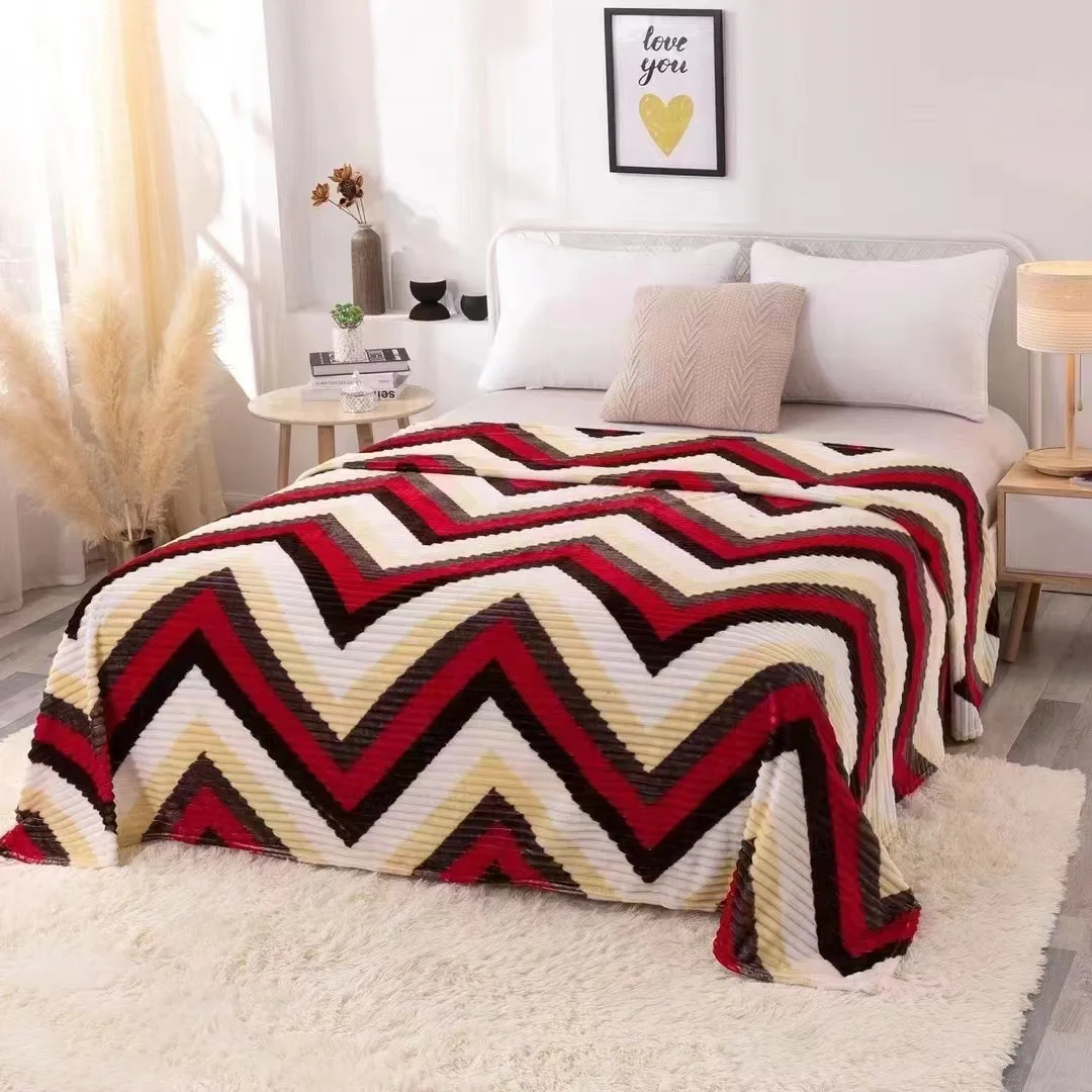 Super Soft Lightweight Flannel Fleece Blanket For Bed Couch Throw