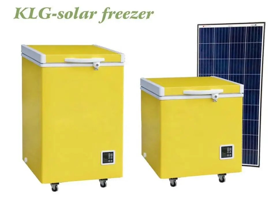 Solar Refrigerator Energy Saving Refrigerator Mini Deep Chest Freezers