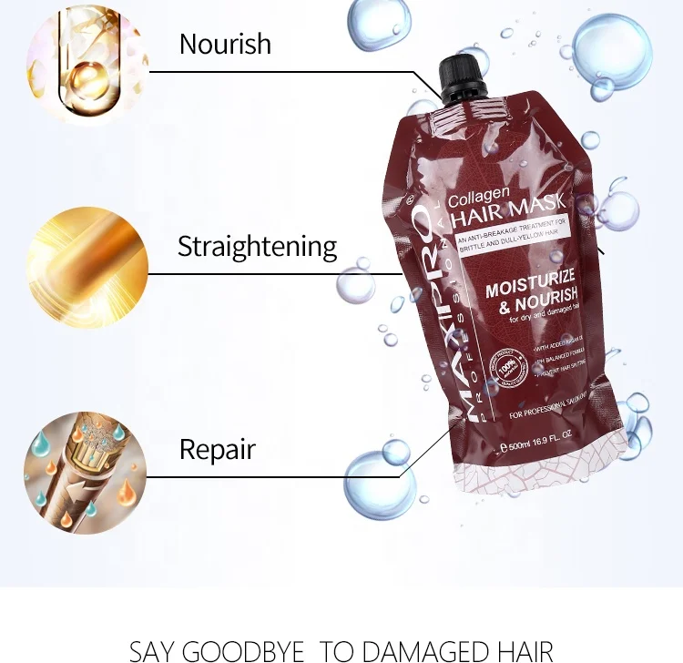 
 Maxipro Бестселлер глубоко увлажняющий коллаген метку частного назначения крем по уходу за волосами 3 год 10 летним опытом работы, для взрослых, унисекс, принято  