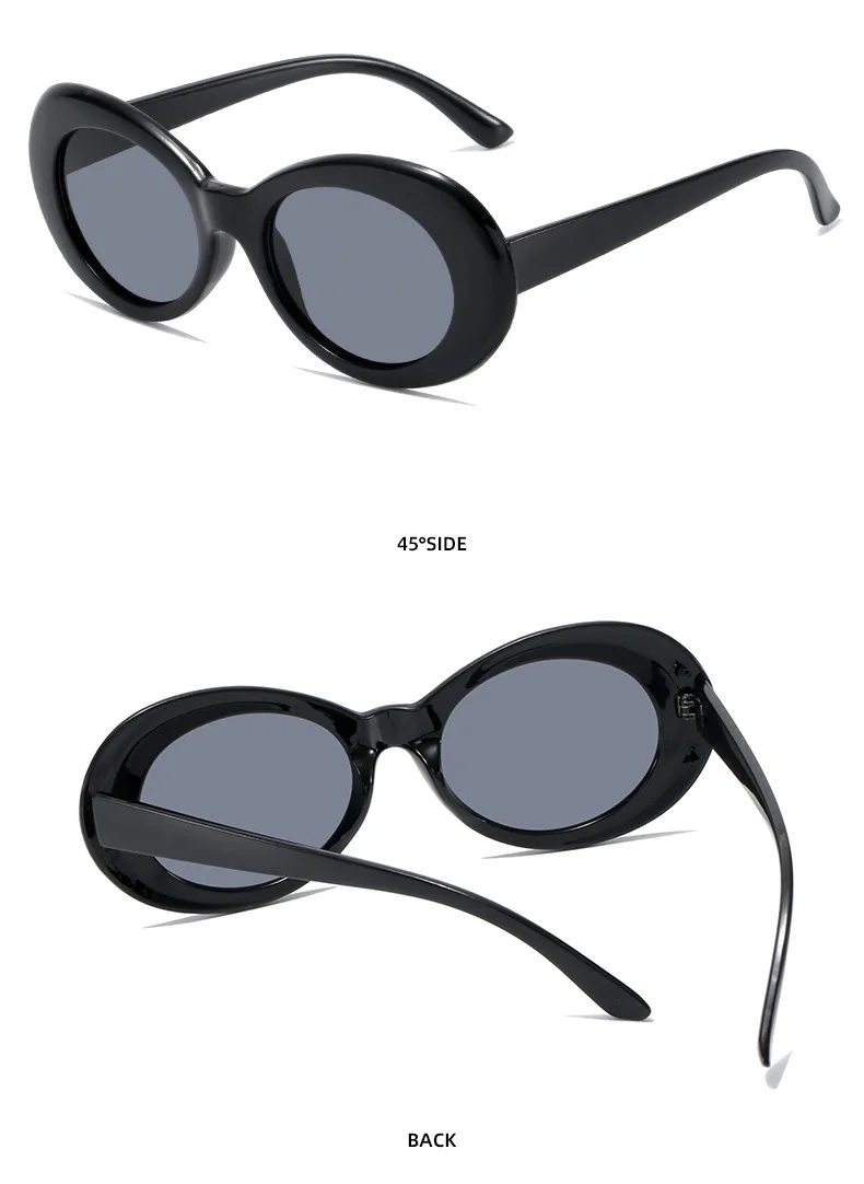 Classic Retro Round Oval Women Sunglasses 2023 New Small Frame Sun Glasses Female Luxury Trendy