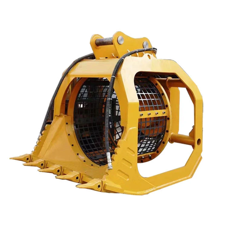 New Excavator Rotation Screening Bucket Digger Rotary Screening Excavator Riddle Bucket Shaker Bucket