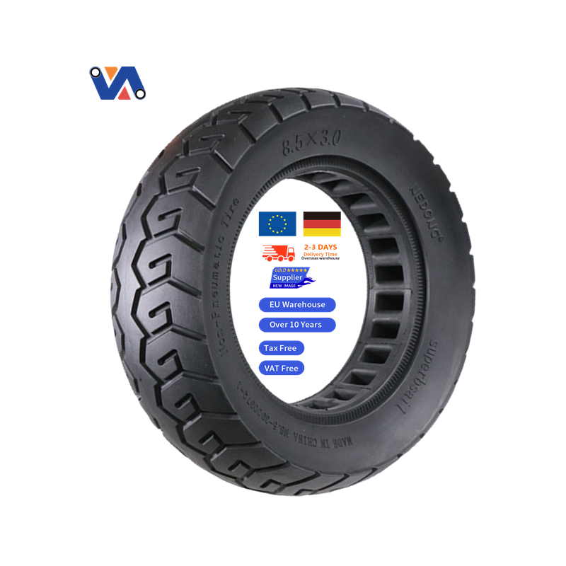 New Image Escooter 8.5x3.0 Solid Tire Spare Parts Rear Front Tire Wheel for Vse TT Electronic Scooter 8.5 Inch Solid Tires