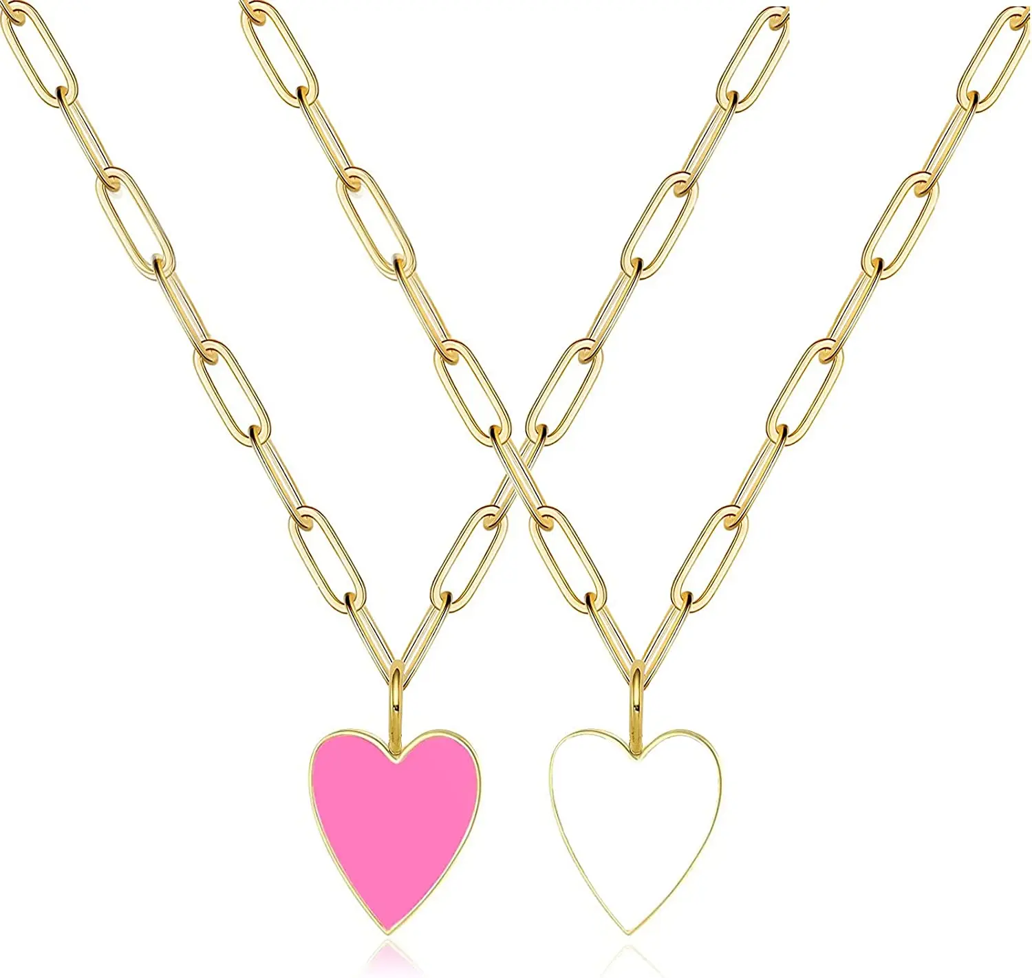 Preppy Chain Dainty Paperclip Chain Preppy Jewelry 14k Gold Plated Stainless Steel ...
