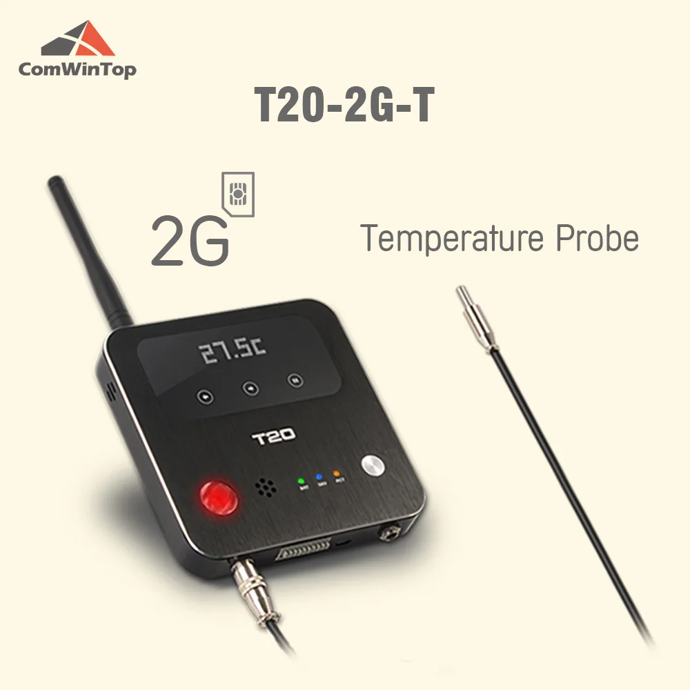 T20 OLED USB Wireless WiFi 4G SMS Temperature Humidity Data Logger for Freezer Cold Room Refrigerators and Laboratory