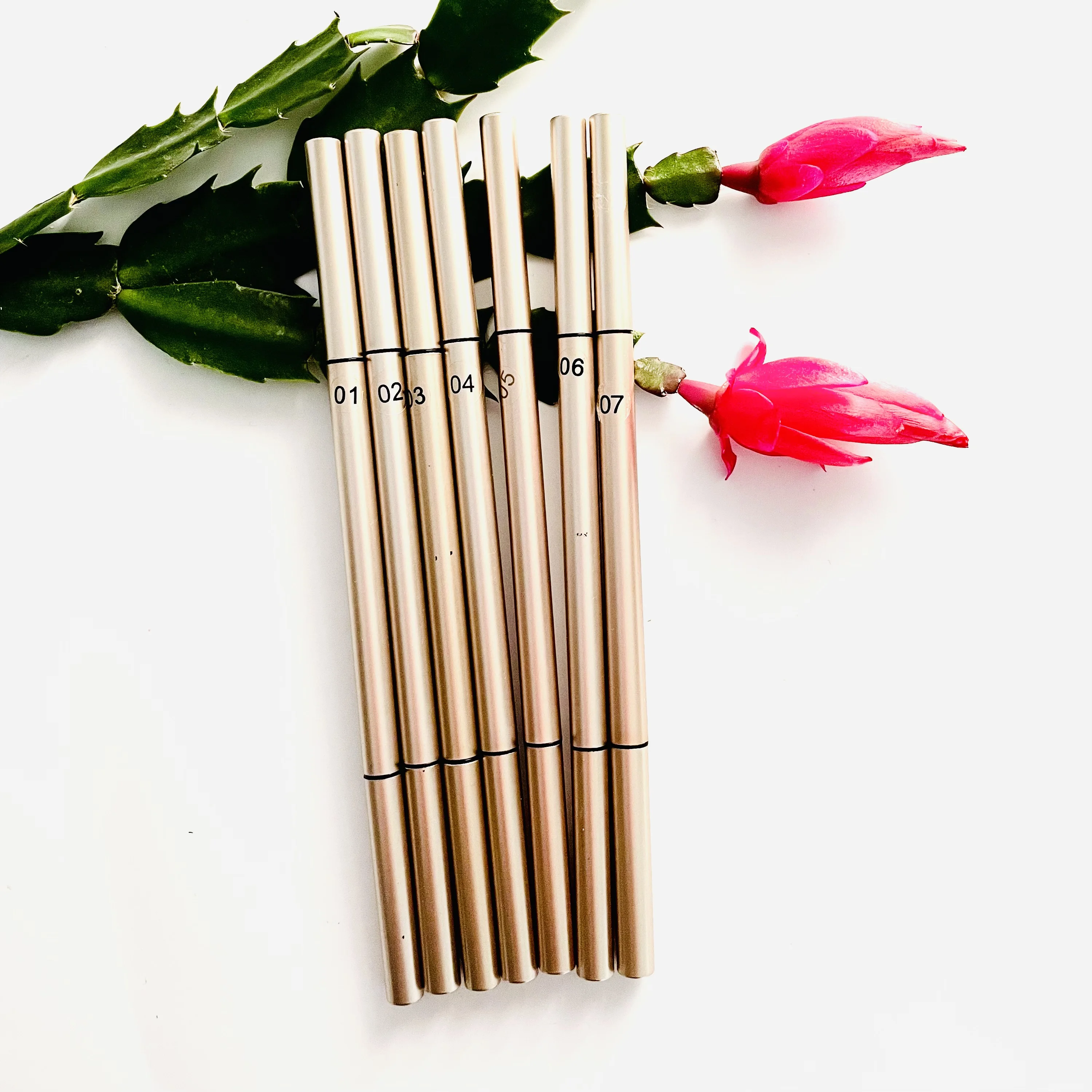 High Quality Double-Head Automatic Eyebrow Pencil New Arrival Gold Waterproof Private Label Chemical Makeup for Eye Use