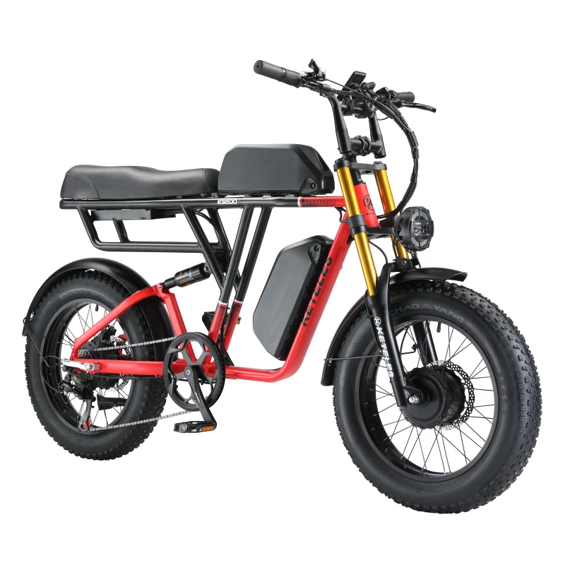 KETELES KS600 E-Bike Dual Motor 1000W Dual Battery 17.5AH Electric Bik ...