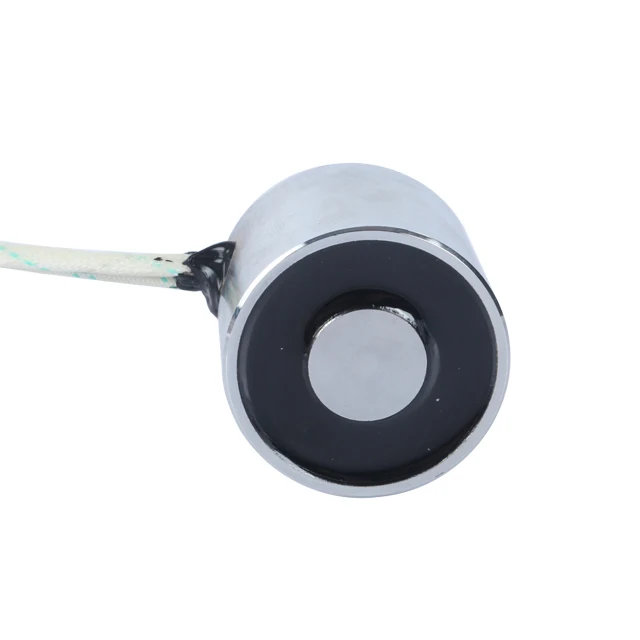 Diameter 35Mm 22Kg Circular Holding Mini Small Solenoid Electromagnet