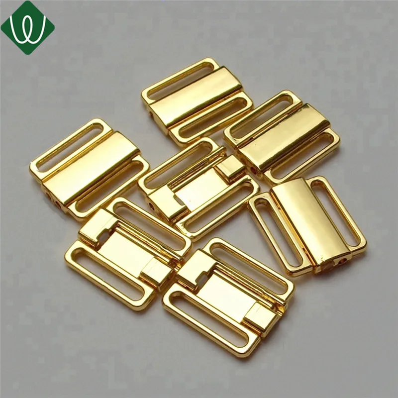 16mm plating buckle front closure clasp
