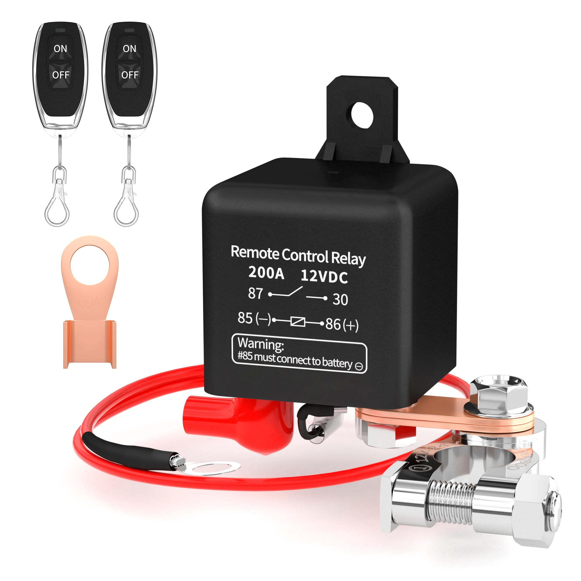 Interruttore Batteria Remoto 12V 200A Con Telecomando - Kill Switch Per Camper E Auto