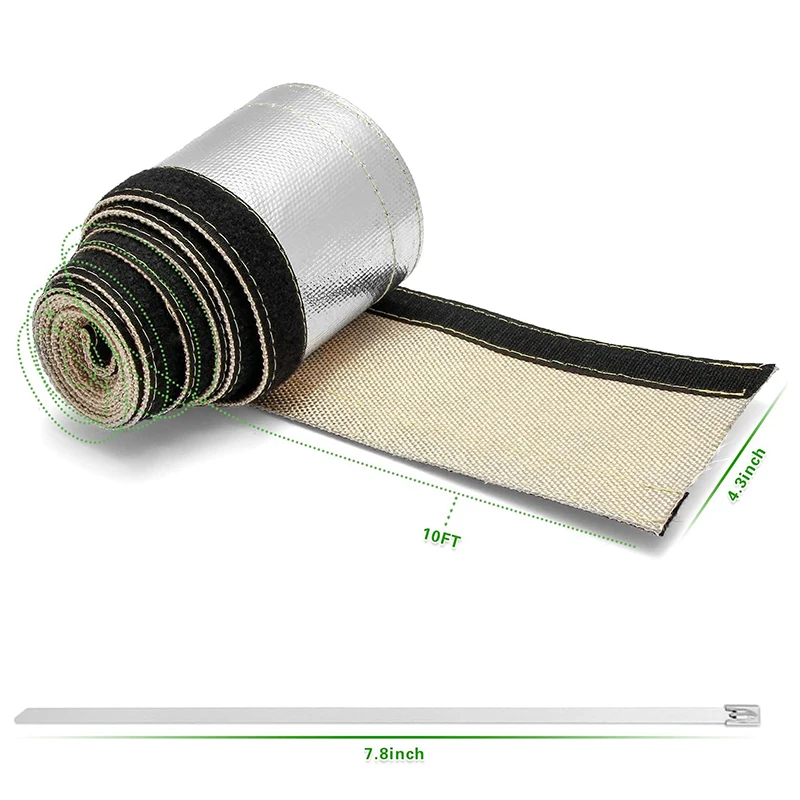 Automotive Wire High Temperature Aluminized Sleeving Heat Shield Sleeve