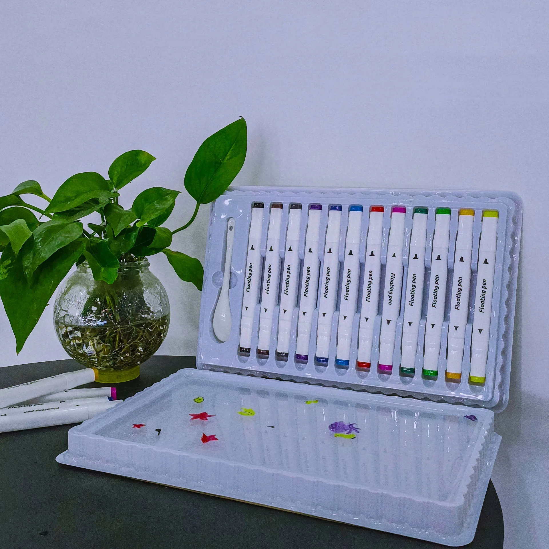 Горячая продажа на заказ 12 шт Двойная покраска маркер для белой доски магия каракули плавательный круг из картина маркеры Set