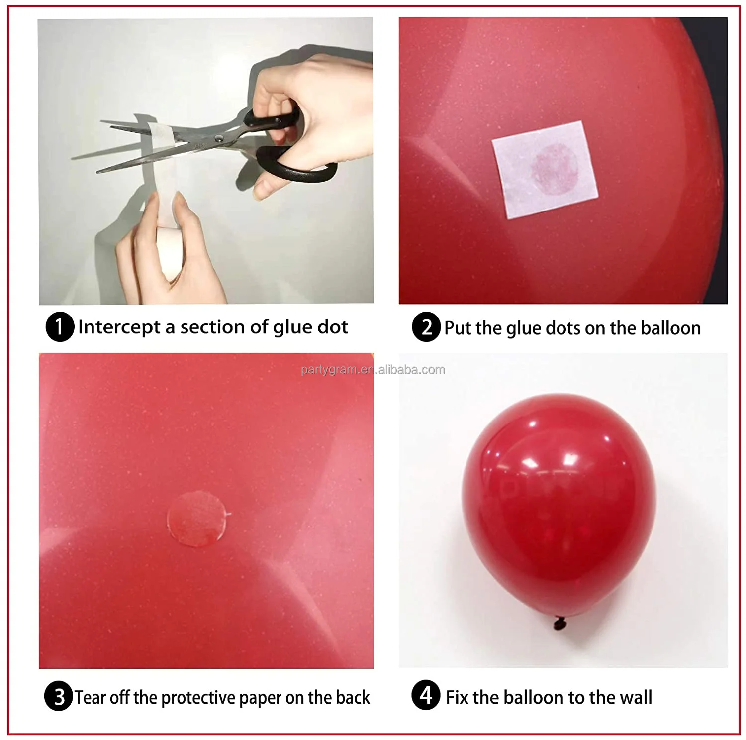 factory supply balloon glue dot 1piece
