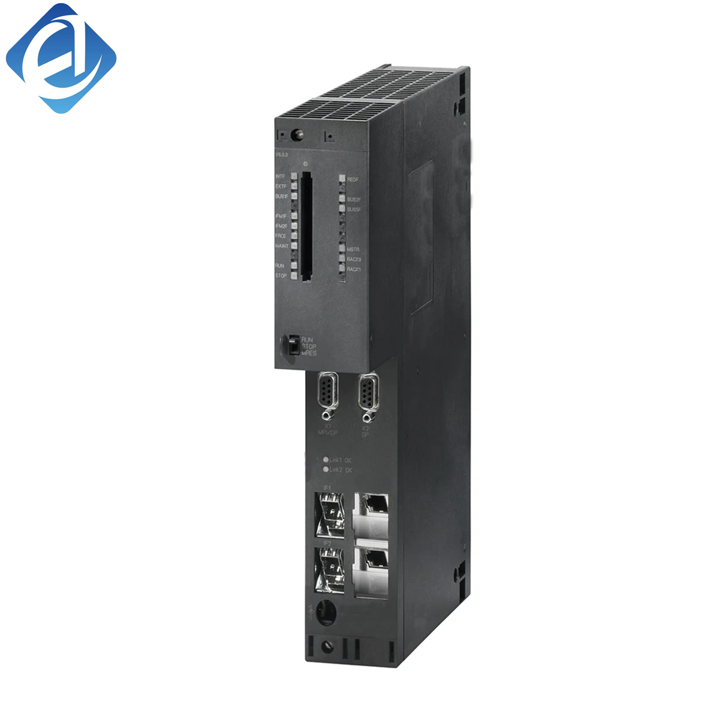 New Original 6ES7 414-3EM07-0AB0 6ES7414-3EM07-0AB0  S7-400 CPU module. High-performance large PLC controller, supports Profibus & Profinet communication, fast logic operation, multi-station networking, suitable for large production lines