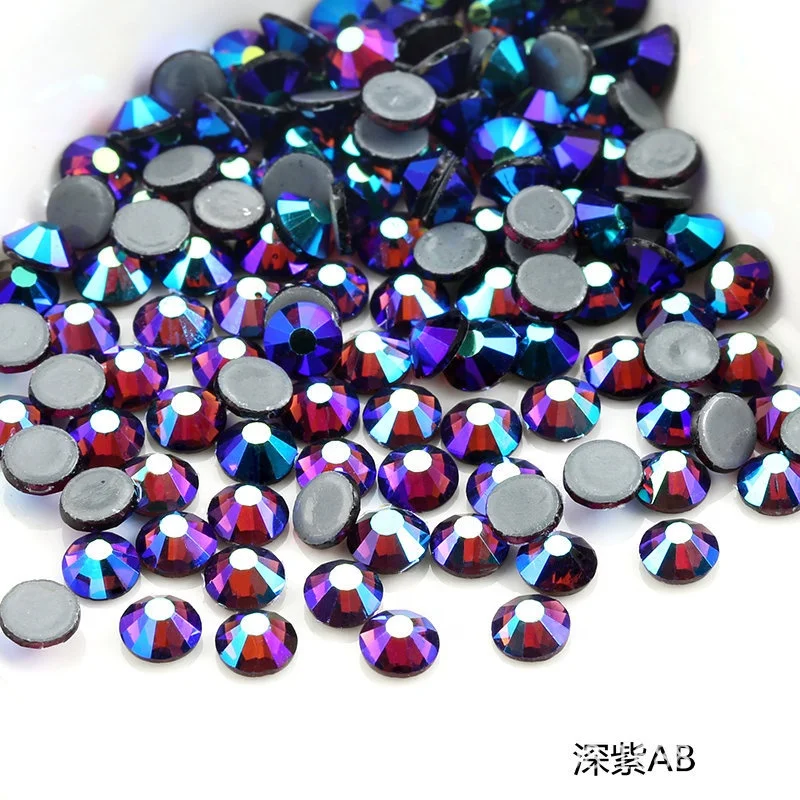 Hot Fix Strass Machine Cut Hot Fix Rhinestones Factory Wholesale Over 75 Colors Flat Back Intensive Glue Hotfix Stone for Dress