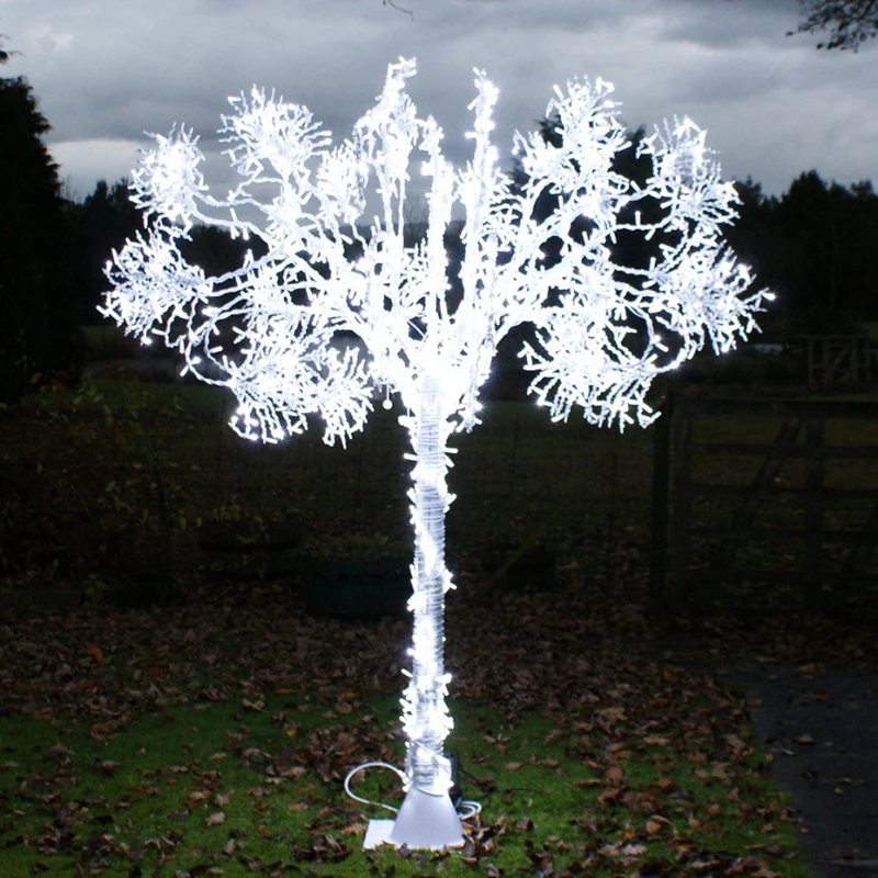 Outdoor LED Bonsai Tree 3D Twig Motif Blue Green Purple Light Emitting IP65 Rated 220V for Christmas Festival Street Decoration