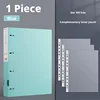Blue 4-hole folder with 100 sheets of loose leaf bags