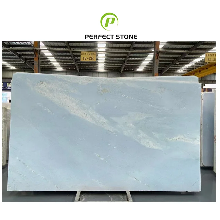 Transparent Onyx Marble Background Wall Panel Floor Tile Dreaming Blue Luxury Stone Slab - marble-slabs