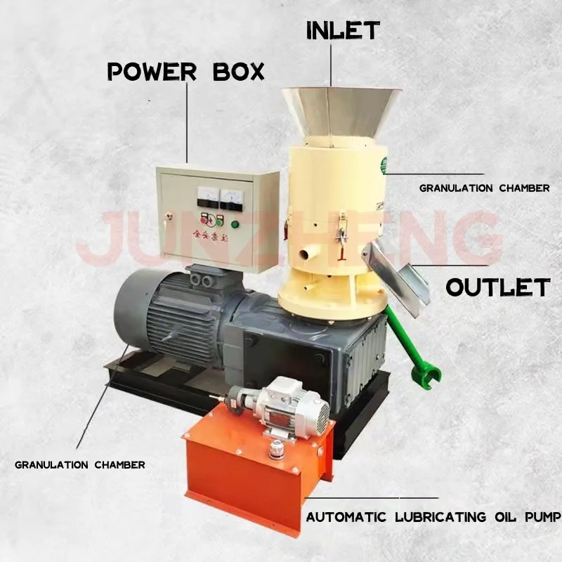 New Design Wooden Complete Machine Wood Burning Stove Pellet Making ...