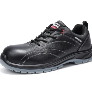 JIANKUN High Quality Safety Shoes Genuine Leather Dual Density PU Plastic Toe Anti-puncture  Non-slip Electric Insulation 6KV