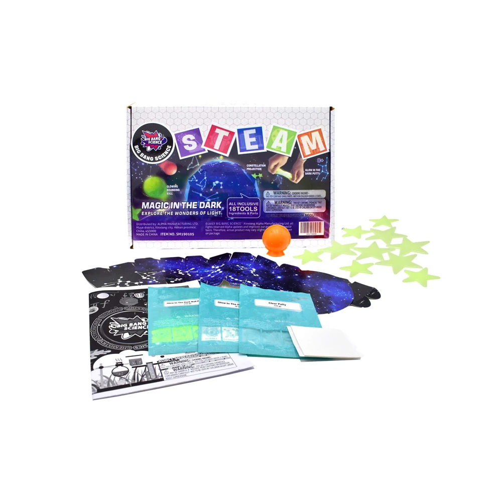 Amazing Experiment Magic Activities Glow in the Dark Science Kit Stem Toys for Child