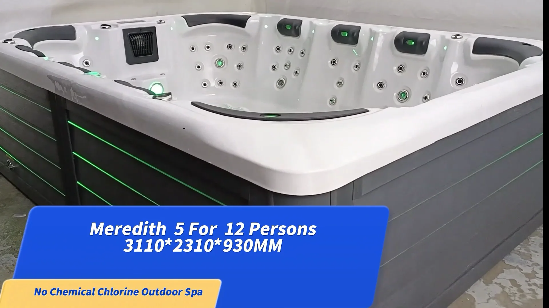 High Quality Hot Tub 12 Person Luxury Outdoor Hot Selling Cost