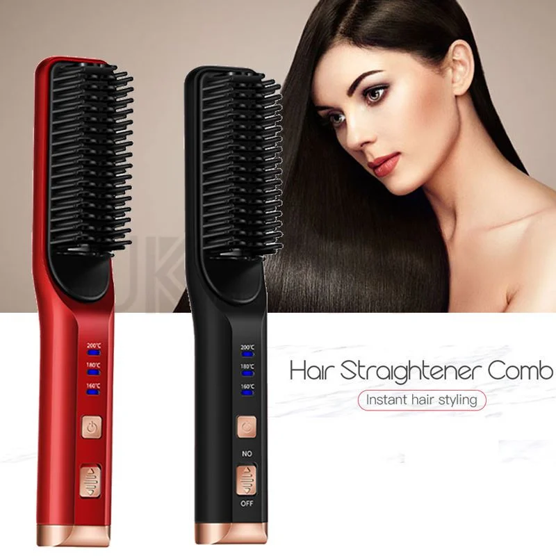 Dropshipping Cordless Hair Straightener Brush Wireless Portable Hair Hot  Comb Rechargeable Hair Straightening Flat Iron - Buy Cordless Hair  Straightener Brush,Dropshipping Hair Hot Comb,Wireless Flat Iron Product on  