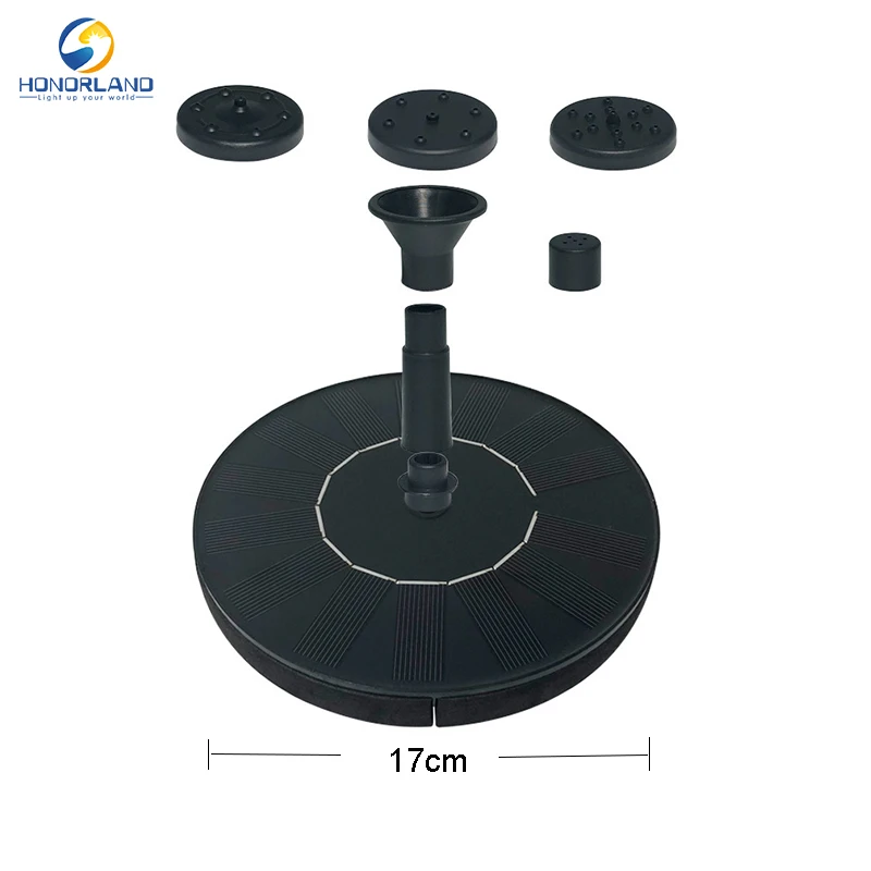 Садовый водяной фонтан на солнечной батарее помпа для воды садового пруда