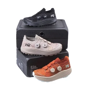 European Last Round Toe Mesh Upper Waterproof Outdoor Sports Shoes for Men Women Double Rotating Buckle for Winter Trail Running