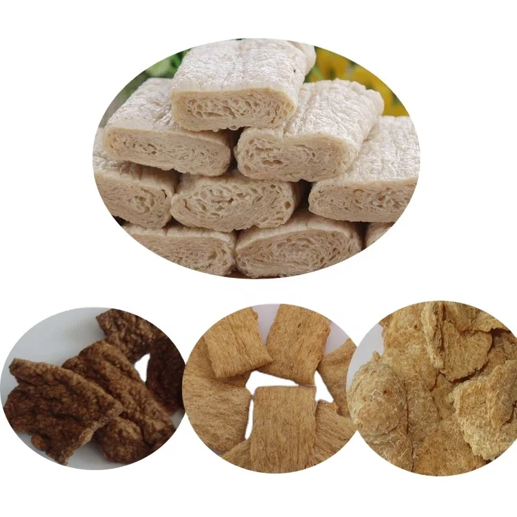 250kg/h Tissue Textured Protein Meat Making Machine Vegetarian Food Production Line Soy Protein Chunks