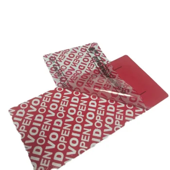 Custom Digital Printing PET Barcode Holographic Laser Stickers Label Total Transfer Security VOID Warranty Acrylic Paper Film