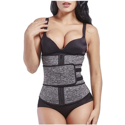 Sweat Waist Trainer for Women Two Belts Workout Corset Cincher Trimmer  Shaper